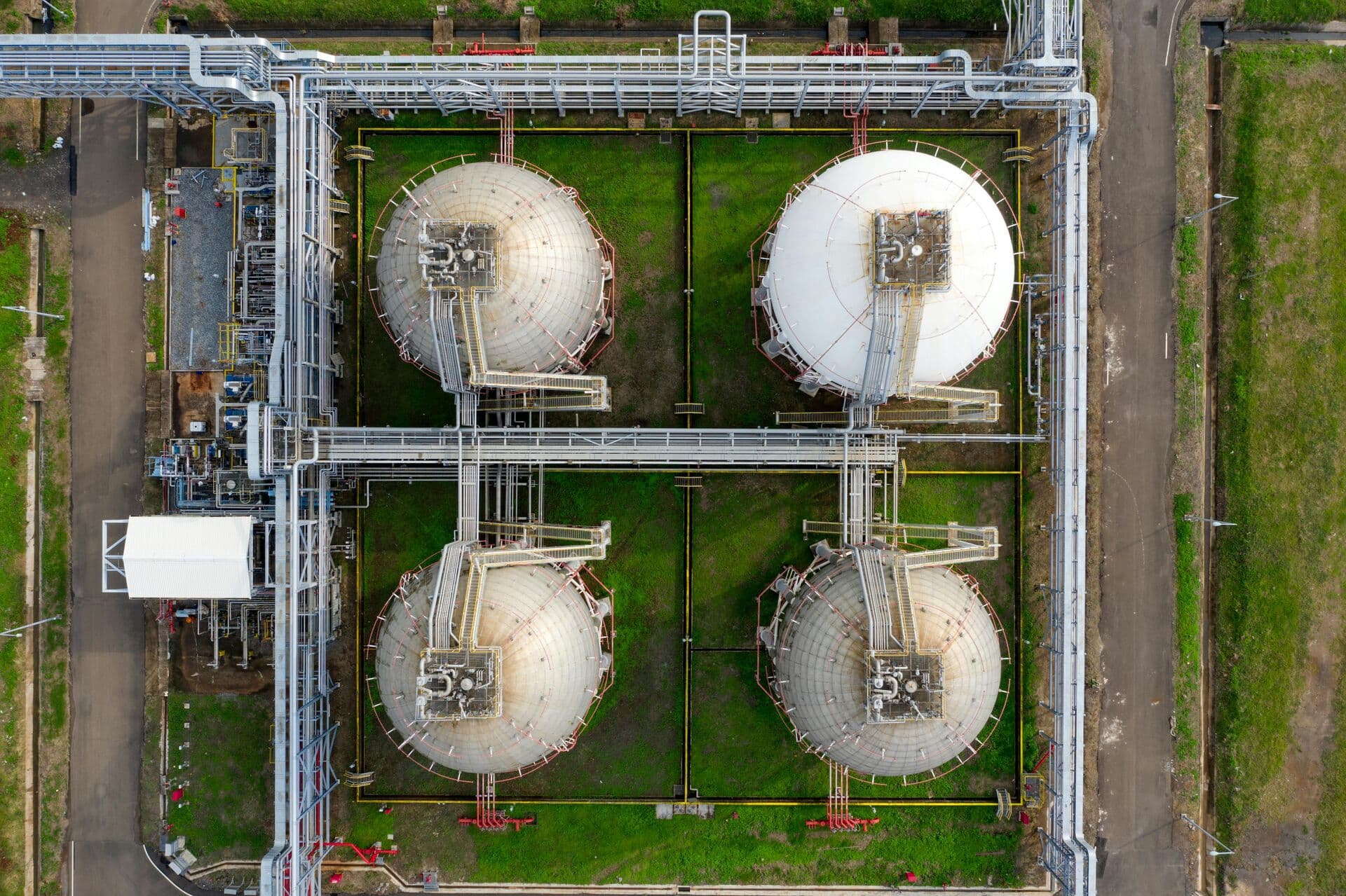 Sphères de stockage gaz - filière gaz